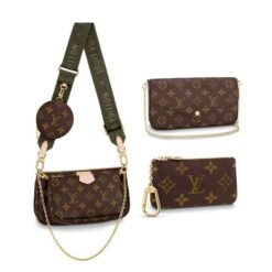 Handbags Set of M44813 Multi-Pochette Accessoires and M61276 Pochette Felicie and Key Pouch M62650