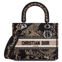 Dior Medium Lady D-Lite Bag Black