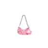 WOMEN'S LE CAGOLE XS SHOULDER BAG WITH CHAIN IN PINK