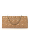CHRISTIAN DIOR Patent Cannage Lady Dior Convertible Clutch Beige