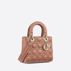 SMALL LADY DIOR MY ABCDIOR BAG Blush Cannage Lambskin