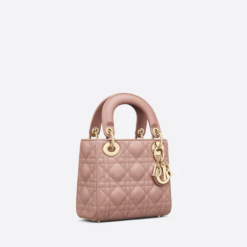 MINI LADY DIOR BAG Blush Cannage Lambskin