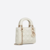 MINI LADY DIOR BAG Latte Cannage Lambskin