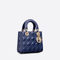 SMALL LADY DIOR MY ABCDIOR BAG Royal Blue Cannage Lambskin