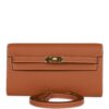 Hermès Kelly Wallet To Go Gold Epsom Gold Hardware