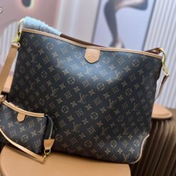 LOUIS VUITTON Delightful MM Shoulder Bag M40353 Monogram canvas Brown