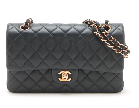 Chanel Medium Classic Double Flap Bag Olive Calfskin Light Gold Hardware photo review